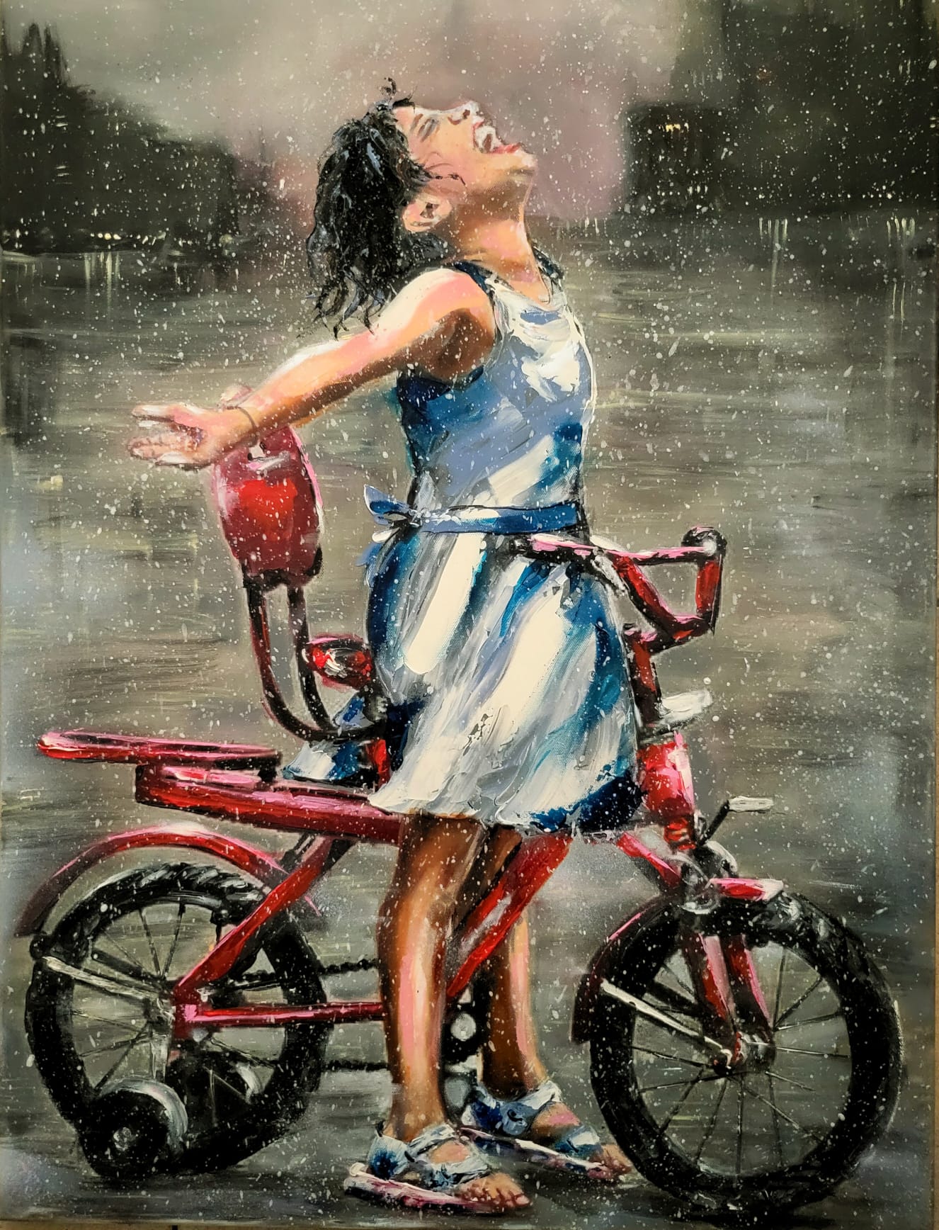 ArteDiAlina.com painting: It's a Rainy Day